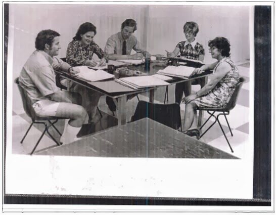 Erna Vause admin team around a table